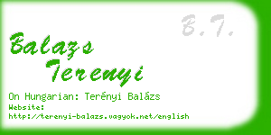 balazs terenyi business card